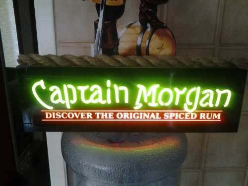 captain morgan advertising light sign